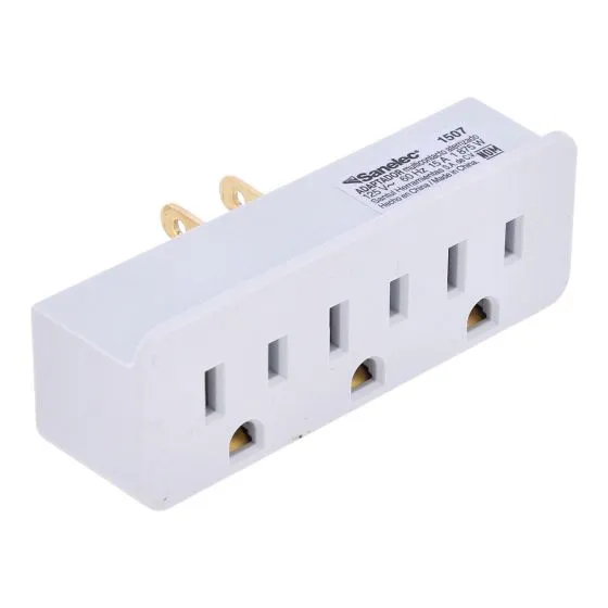 [1507] ADAPTADOR MULTICONTACTO ATERRIZADO SANELEC