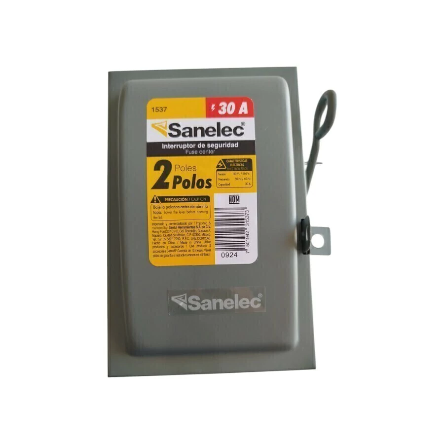 [1537] INTERRUPTO DE SEGURIDAD CON 2 POLOS 1537 SANELEC