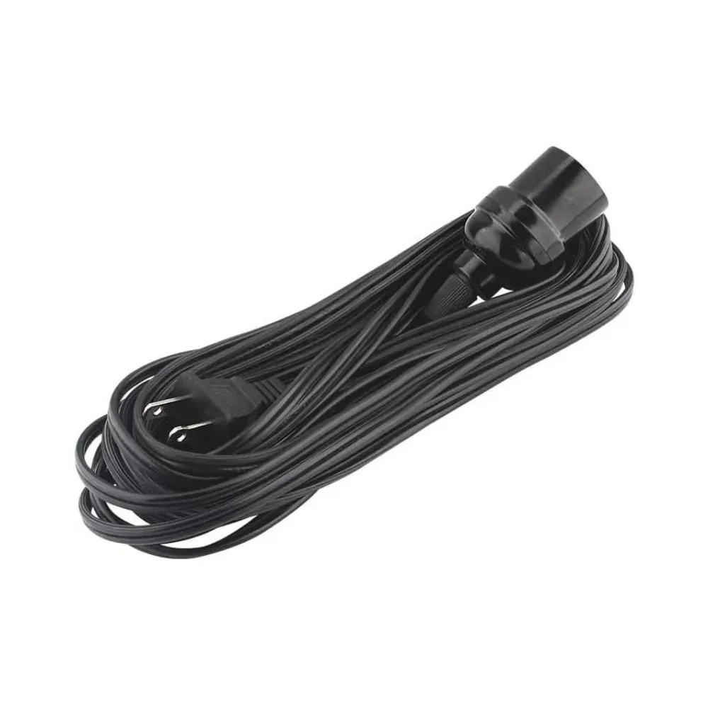 [2288] EXTENSION DOMESTICA C/PORTALAM PARA 3 M NEGRA 2X18 2288 SANELEC