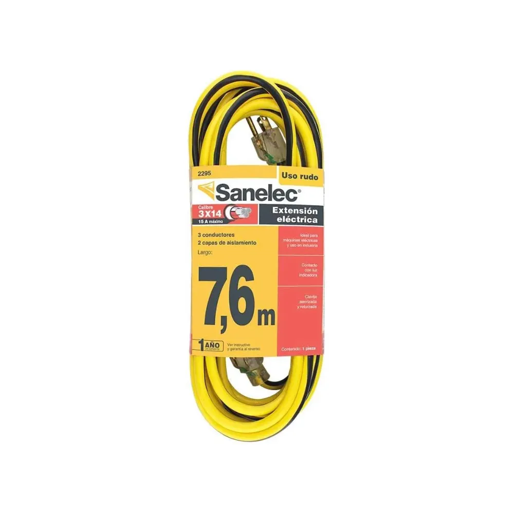 [2295] EXTENSION USO RUDO 7M 3X14 2295 SANELEC