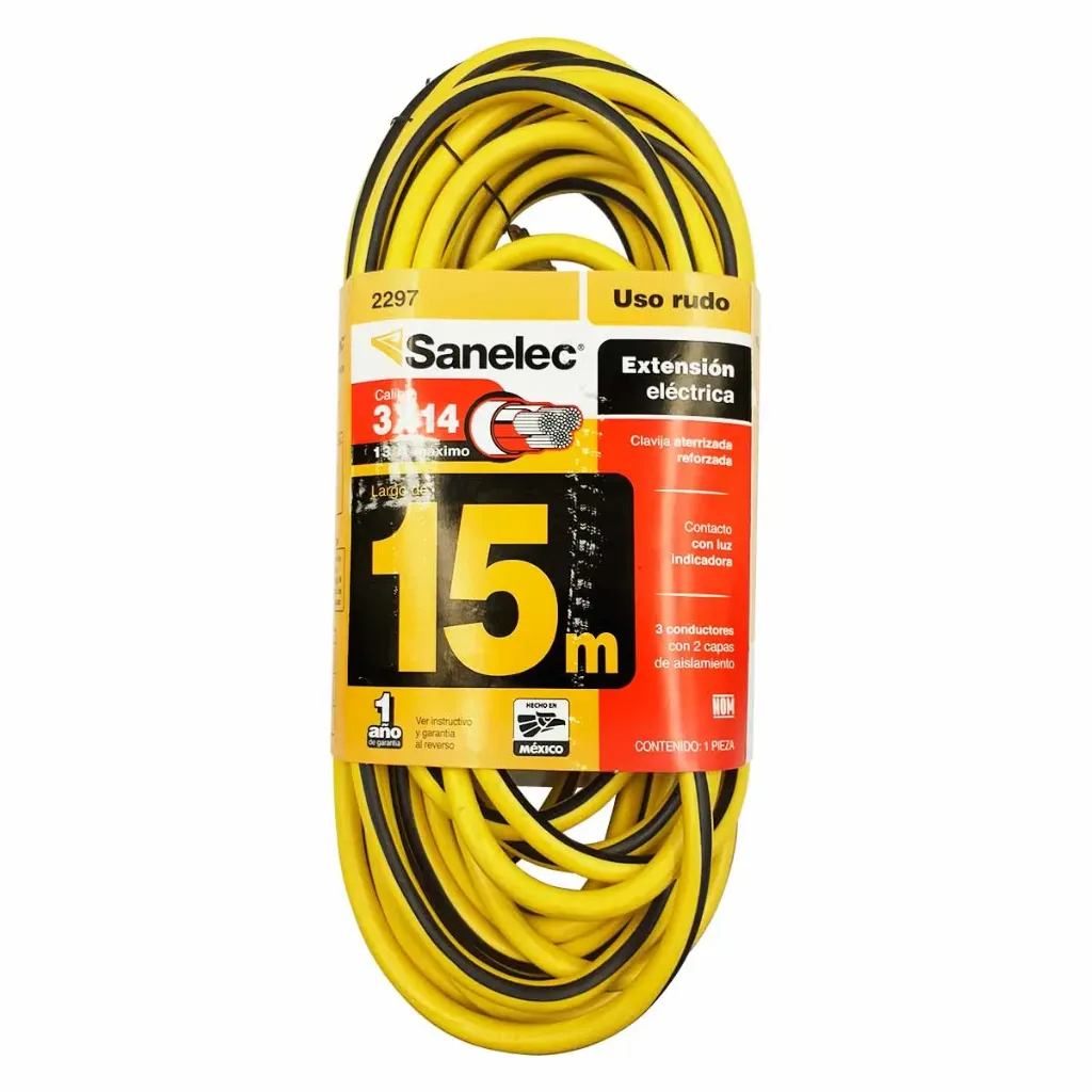 [2297] EXTENSION USO RUDO 15M 3X14 2297 SANELEC