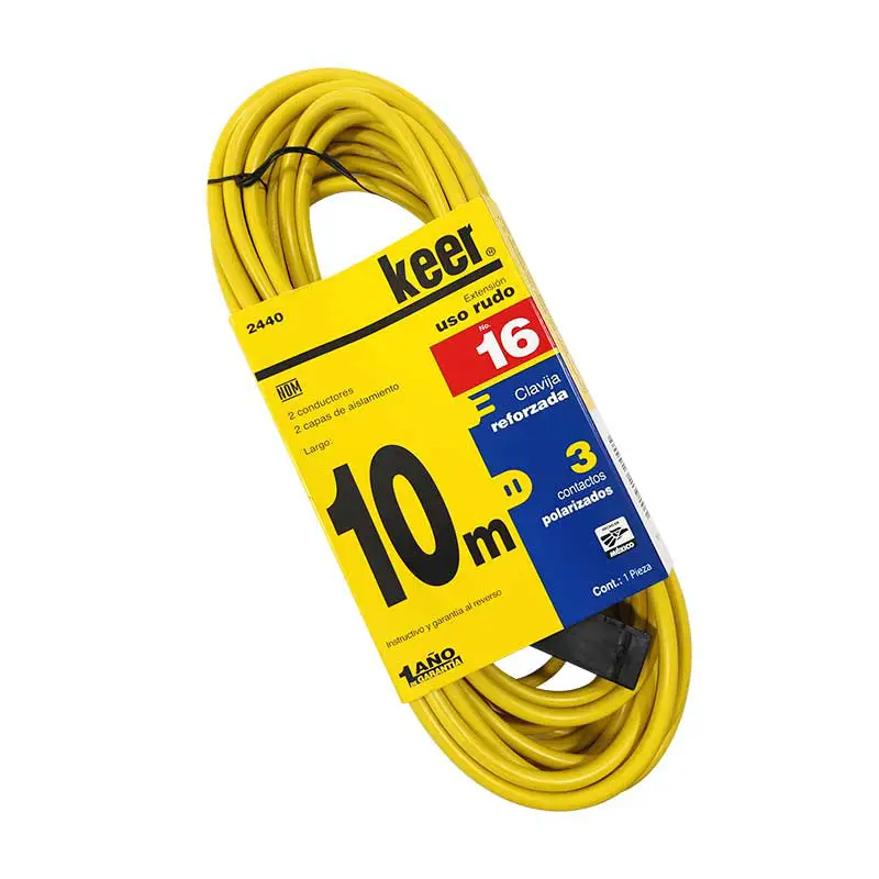 [2440] EXTENSION USO RUDO 10 M 7 AMPS . 2 COND. 2440 KEER