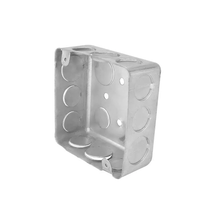[4356] CAJA CUADRADA DE 4 X 4 CUADRADA LAMINA DE ACERO 4356 SANELEC