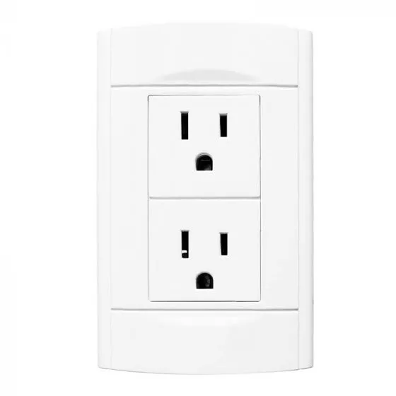 [4445] PLACA ROMA CONTACTO DOBLE SANELEC