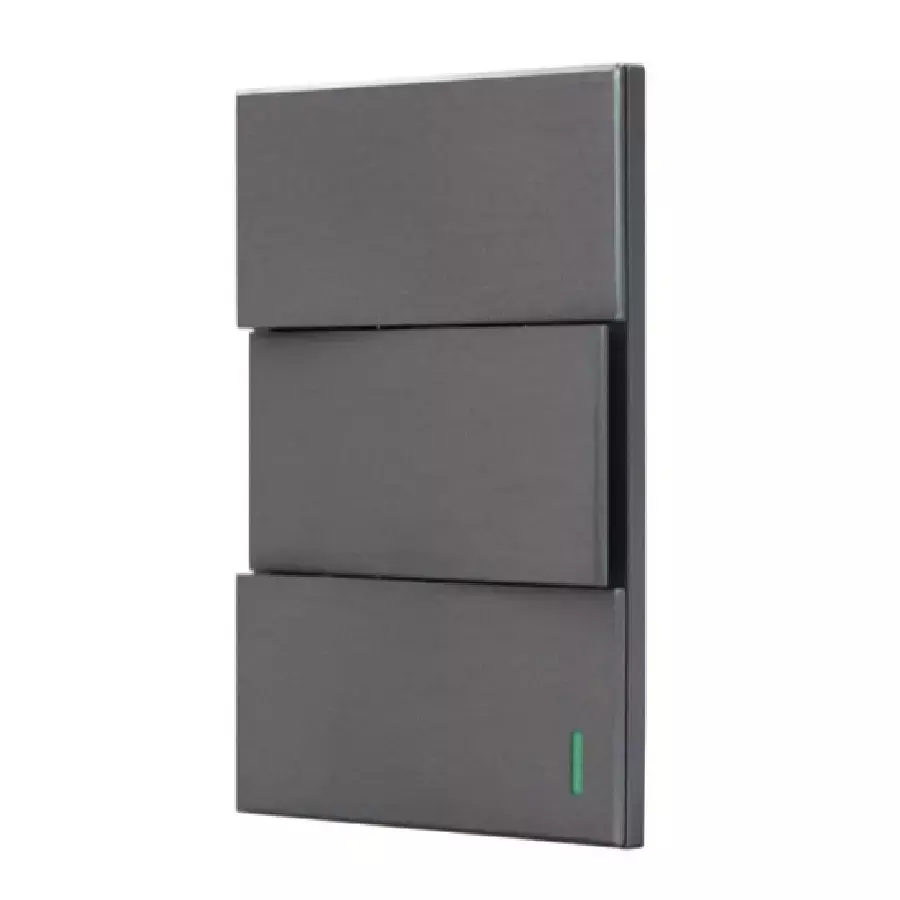 [4677] PLACA FONTANA APAGADORSENCILLO TRIPLE 4677 SANELEC