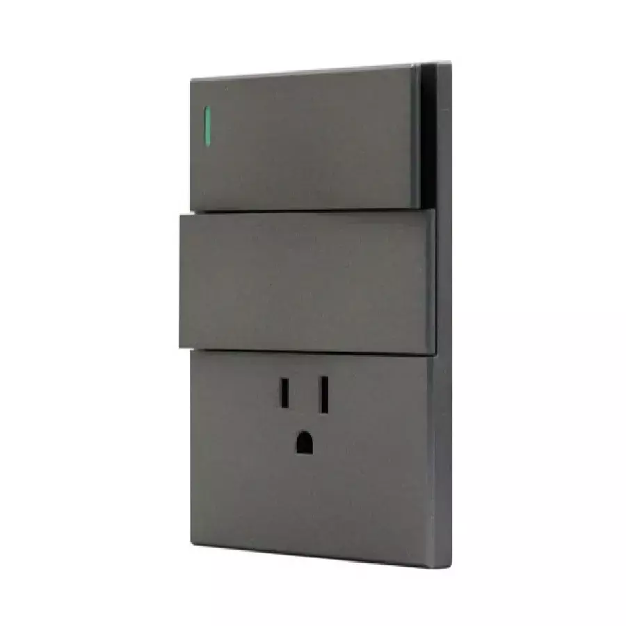 PLACA FONTANA DOBLE APAGADOR Y CONTACTO SANELEC