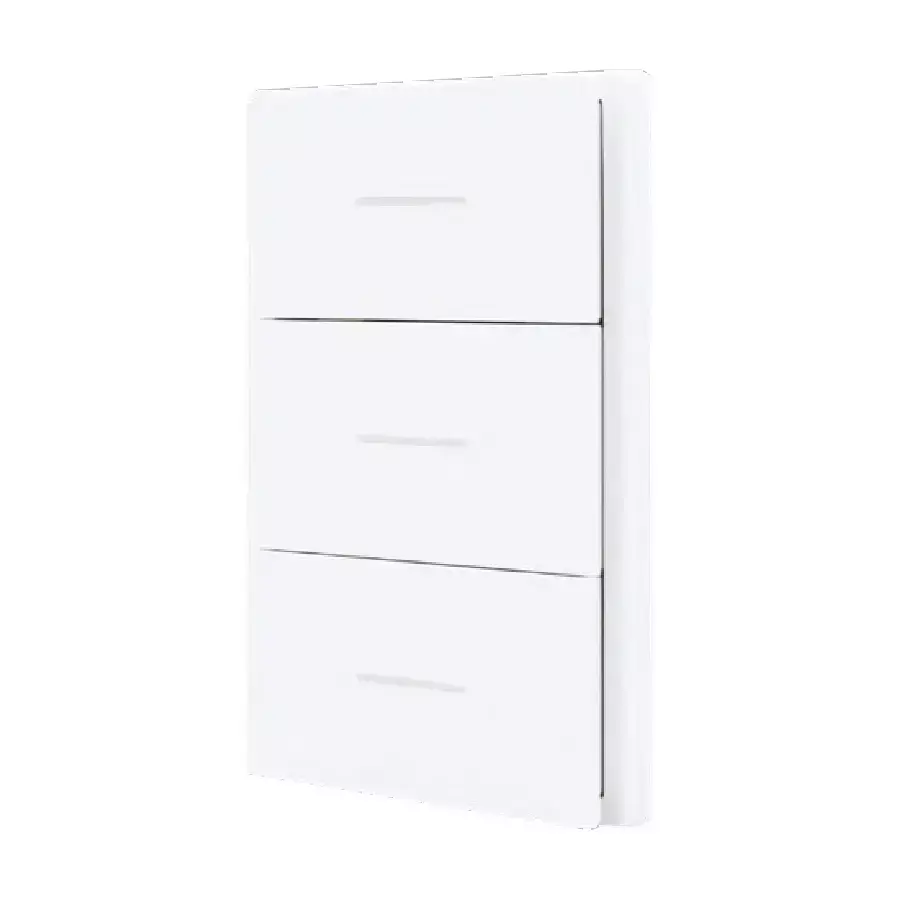 PLACA FIORI APAGADOR SENCILLO TRIPLE SANELEC