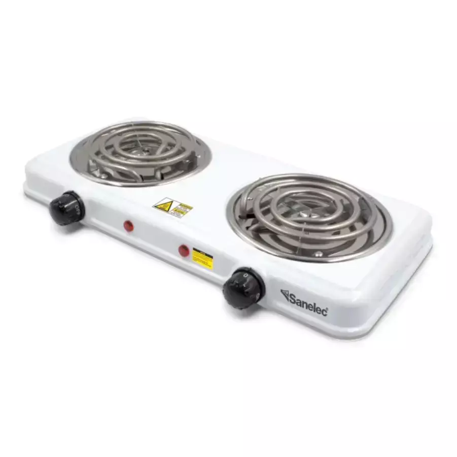 [5929] PARRILLA ELECTRICA DOBLE CON TERMOSTATO 5929 SANELEC