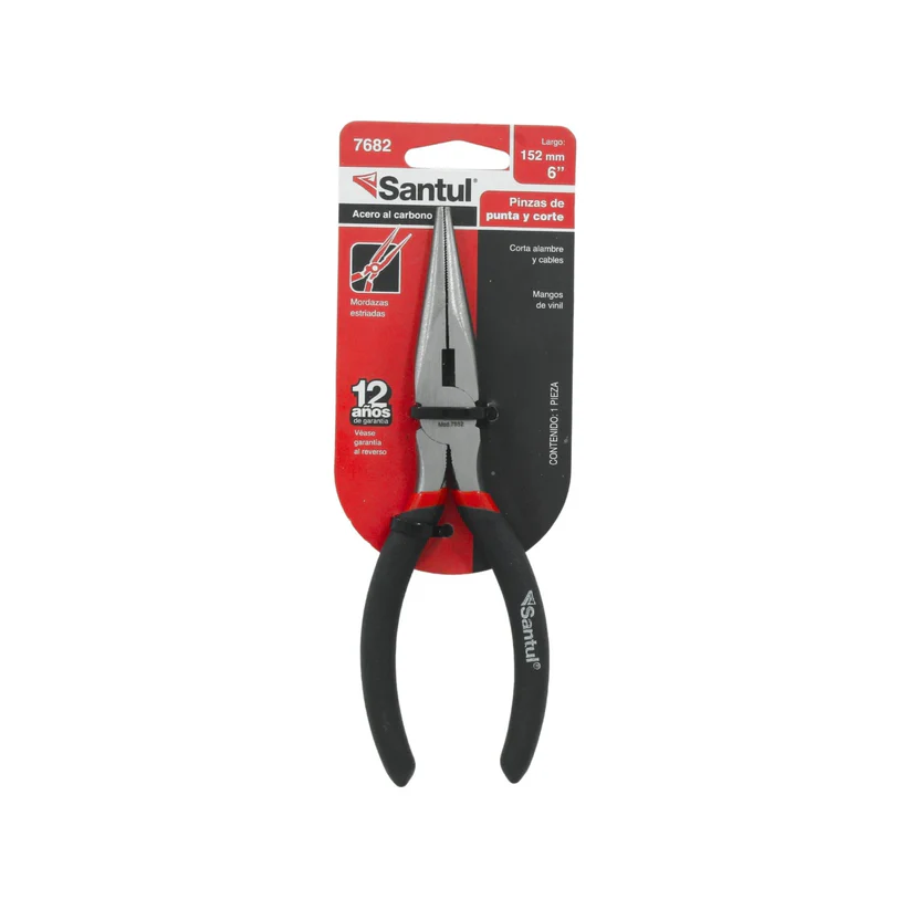 [7682] PINZA PROFESIONAL DE PUNTA Y CORTE 6 7682 SANTUL