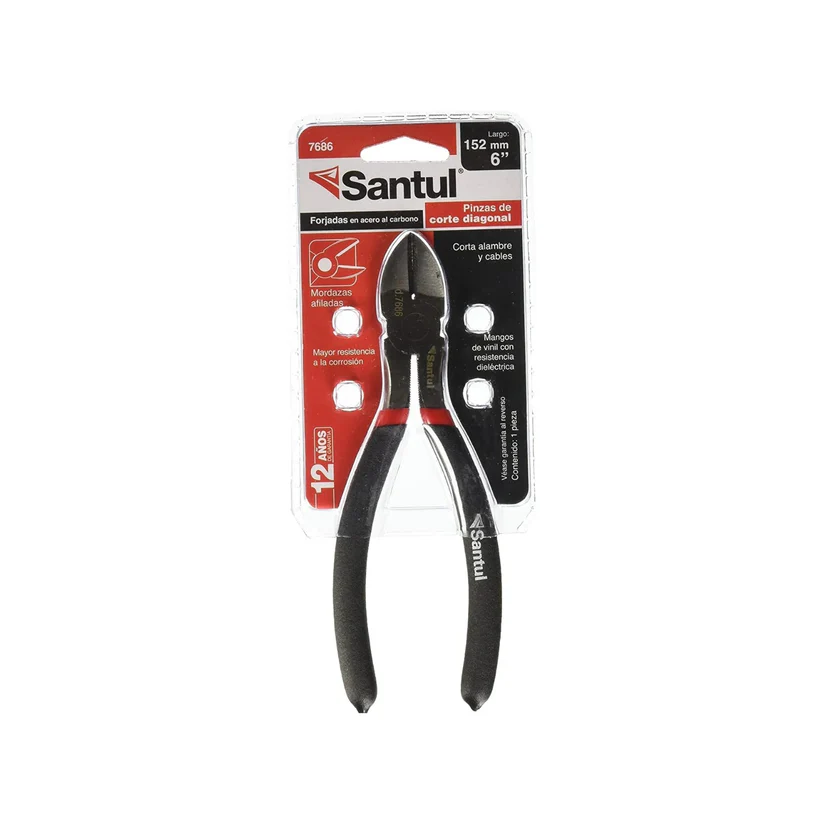 PINZA PROFESIONAL DE CORTE DIAGONAL 6 7686 SANTUL