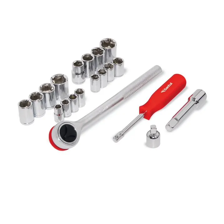 [8110] MATRACA CON DADOS 16 DADOS STD Y MILIMETRICOS 8110 SANTUL