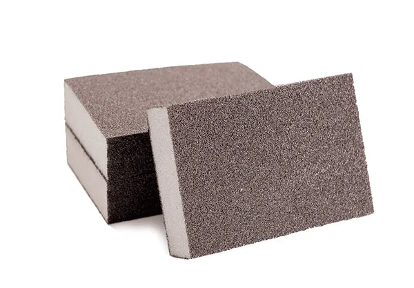 ESPONJA ABRASIVA 3 3/4" X 2 3/4" X 1" GRANO 60 AKSI
