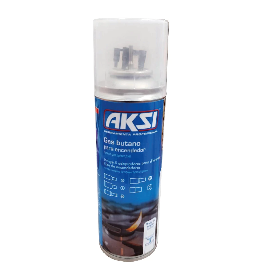 [119573] CILINDRO DE GAS DE 216ML/125G CON ADAPTADOR AKSI