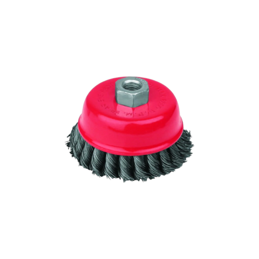 [116635] CARDA D/COPA DE 3" TRENZADO FINO 14MM AKSI