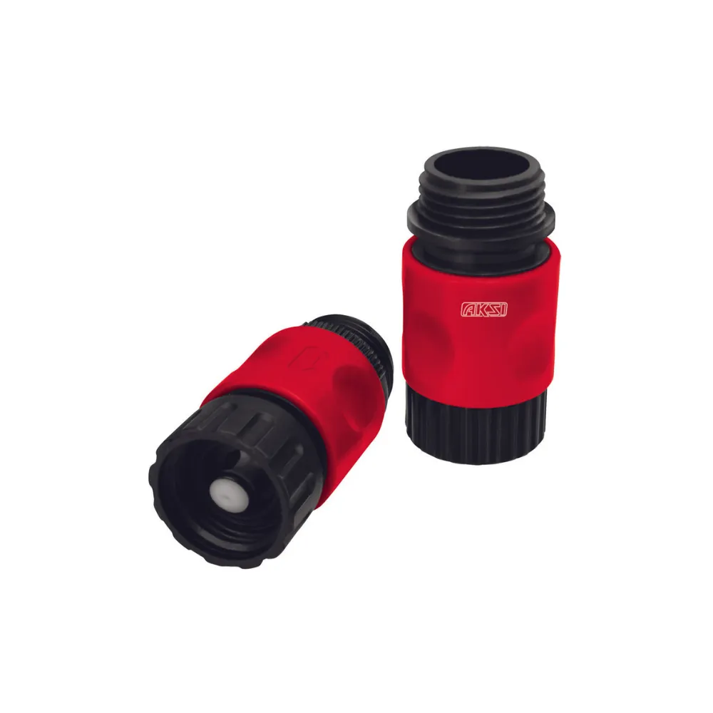 [102411] JGO. CONECTORES RAPIDOS 4 PZAS MACHO Y HEMBRA 3/4" AKSI
