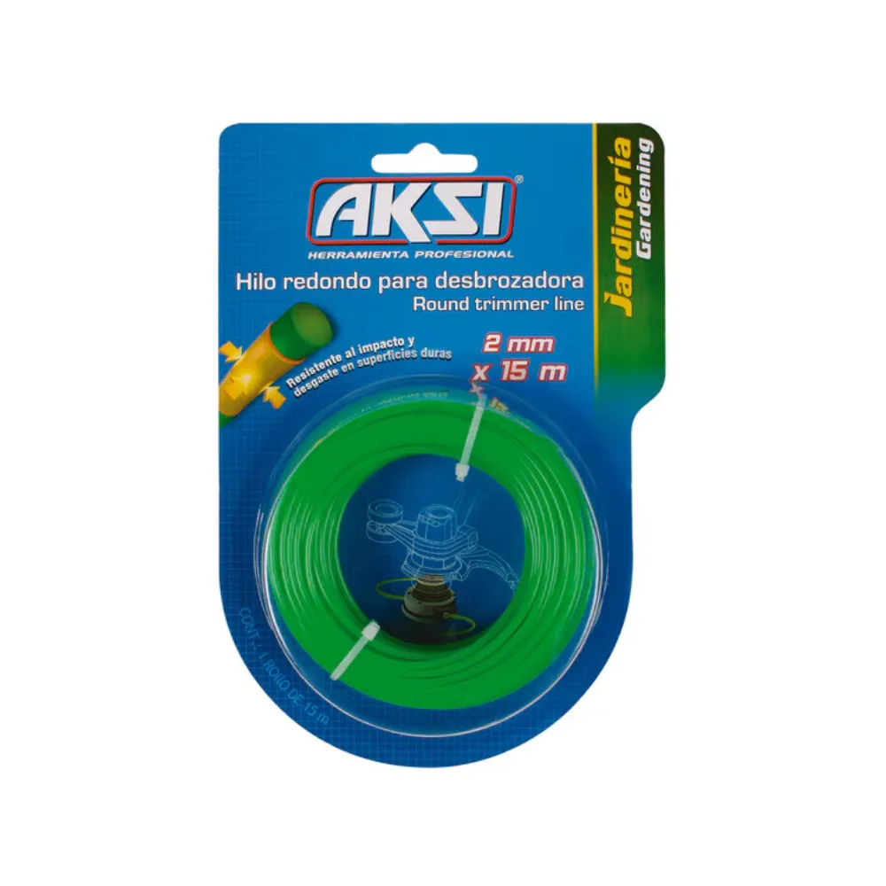 [107302] HILO PARA DESBROZADORA 0.080" - 2 MM 107302 AKSI