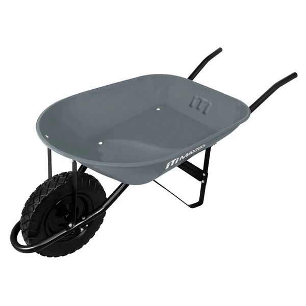 CARRETILLA DE 70 LTS COLOR GRIS METALICO AKSI