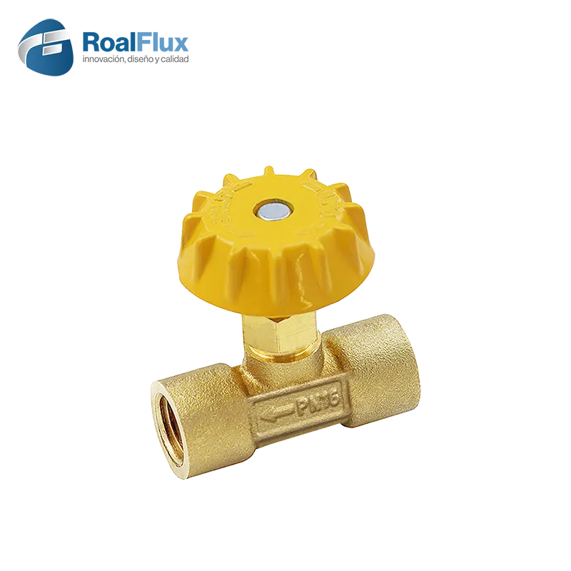 VALVULA AGUJA 1/4" * 1/4" ROALFLUX