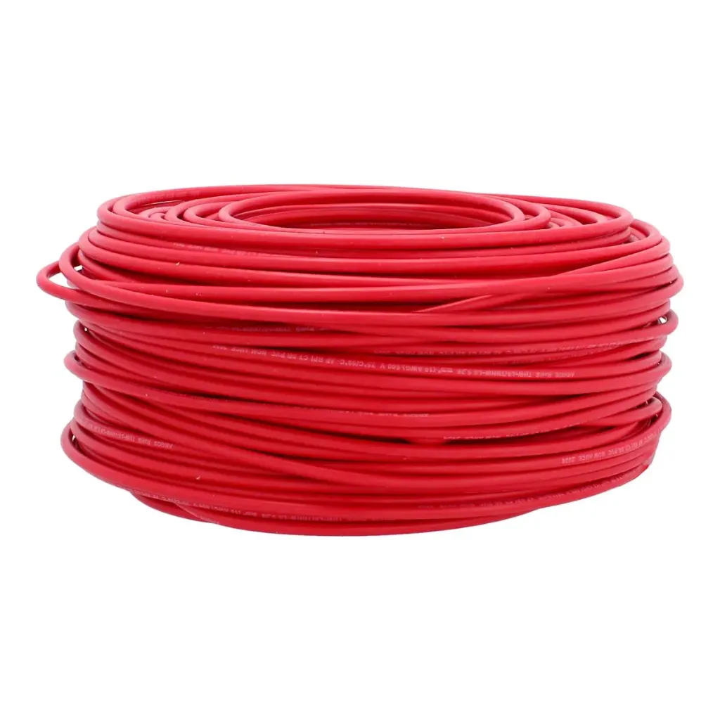 [5706M] CABLE DE COBRE #14 ROJO 100MTS CORSA 5706M