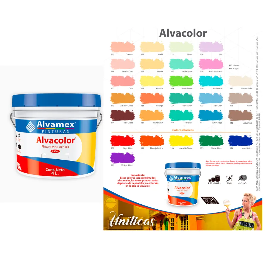 [AVM114G] ALVACOLOR GALON 4 LT ROJO OXIDO