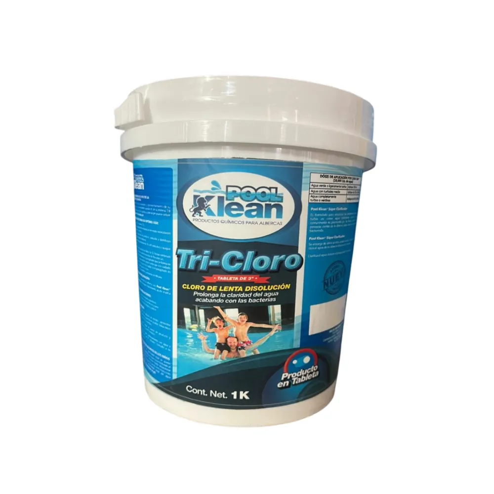 [A-0022] TRICLORO TABLETA 3" BOTE 1KG POOLKLEAN