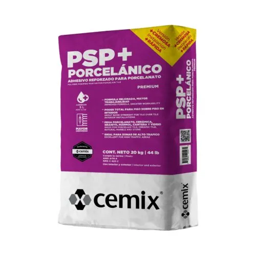 [A-0062] PSP PORCELANICO BLANCO 20KG CEMIX A-0062