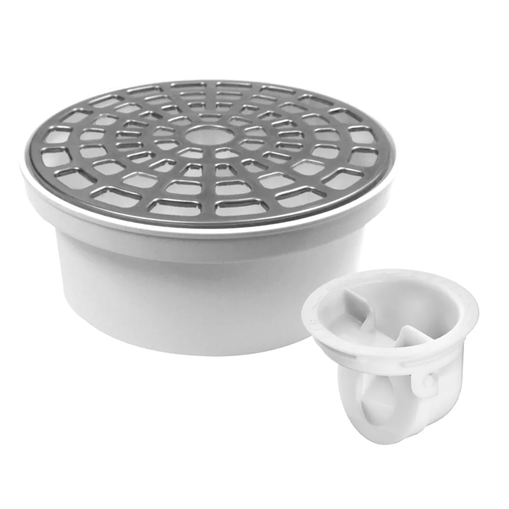 [2264FL] COLADERA UNIV CLASICA C/CUBIERTA A.INOX P/TUBO FLEXIMATIC