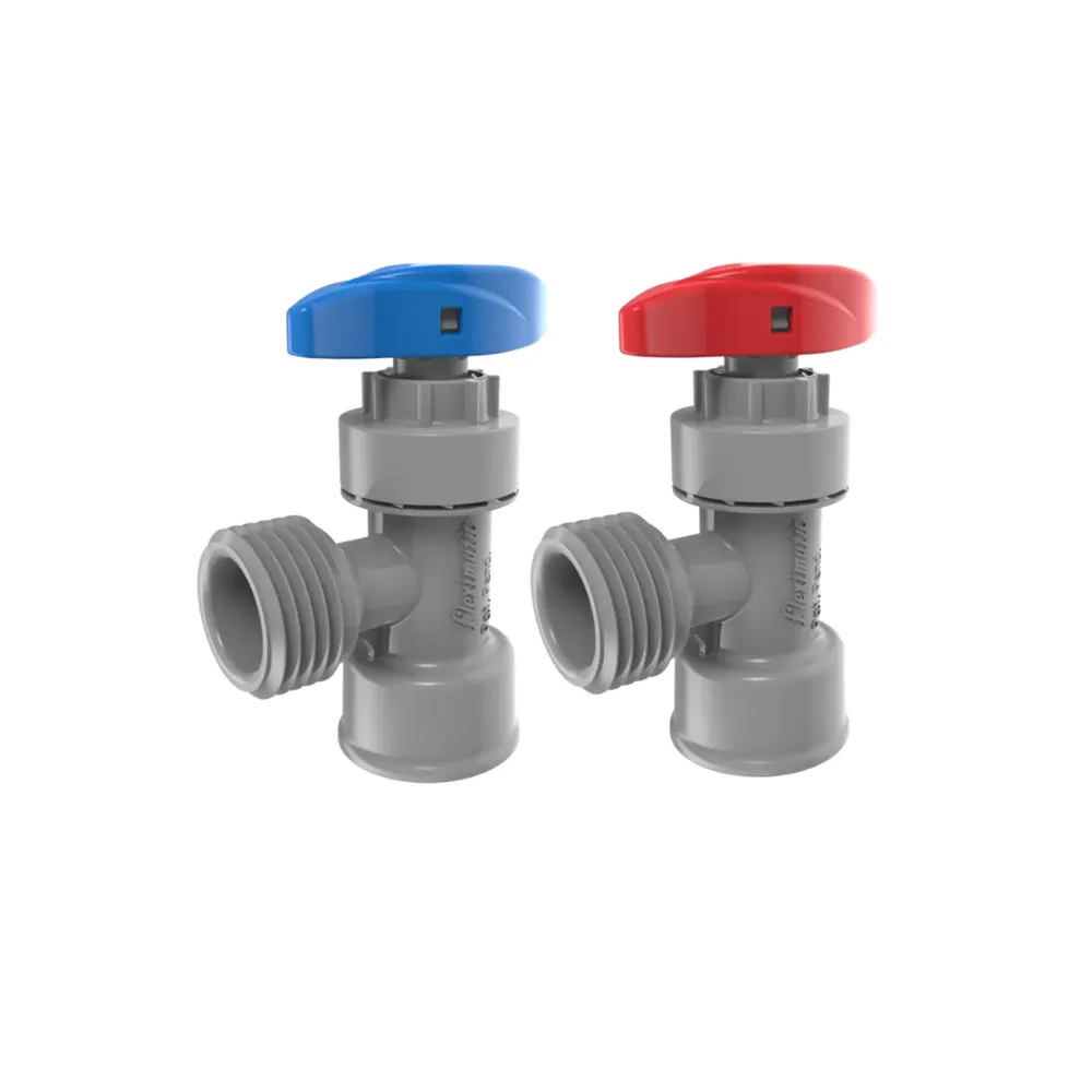 JGO LLAVES ANGULARES GRISES 1/2" X 1/2" RESINA ACETAL FLEXIMATIC
