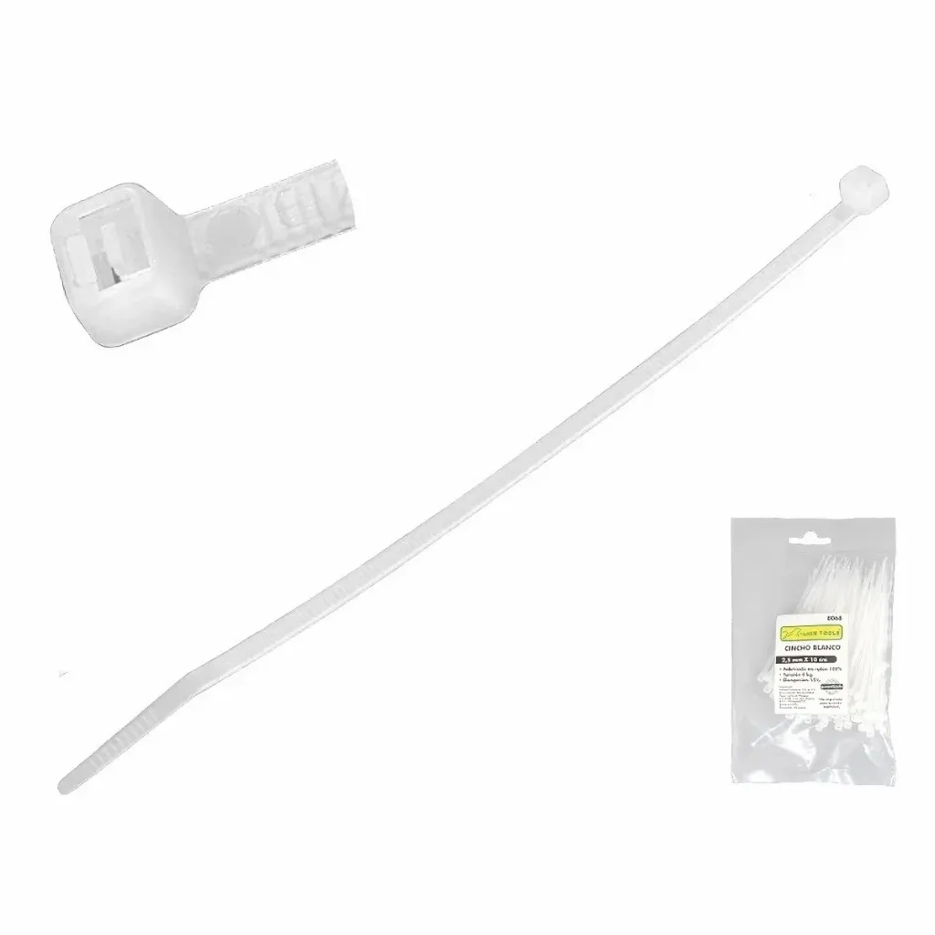 CINCHOS BLANCOS LION TOOLS 20CM 100PZ 8070L LION TOOLS