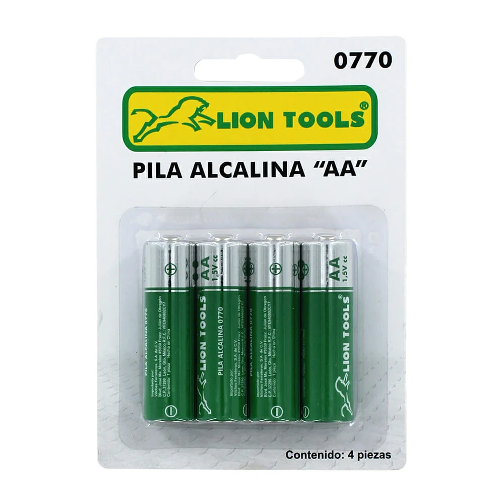 PILAS ALCALINAS AA LION TOOLS 770L