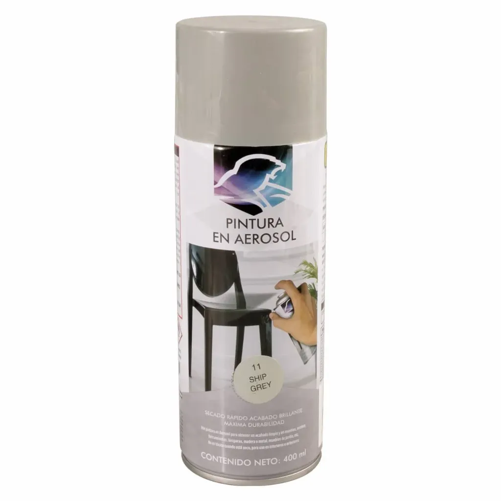 [7258L] PINT. AEROSOL GRIS CLARO 400ML LION T.