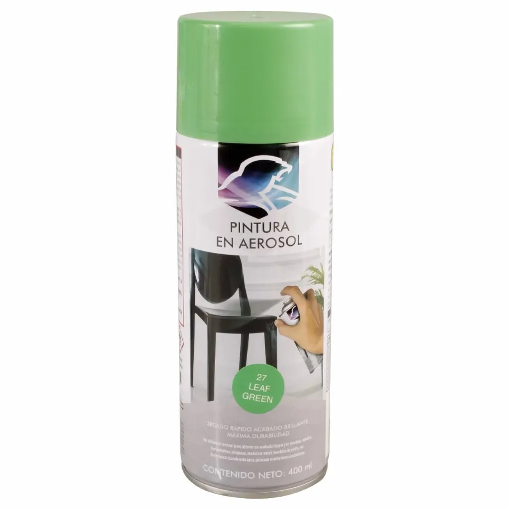 [7262L] PINT. AEROSOL VERDE CLARO 400ML LION T.