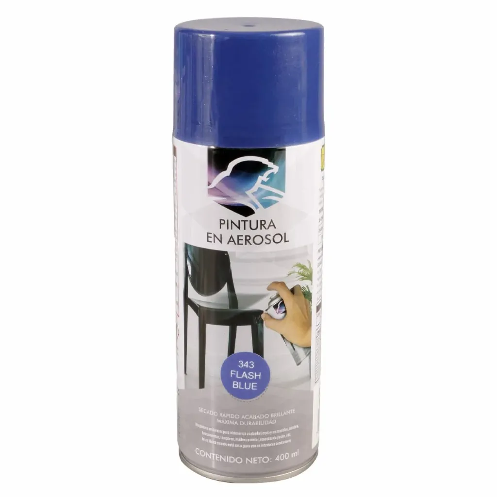 PINT. AEROSOL AZUL METALICO 400ML LION T. 7277L