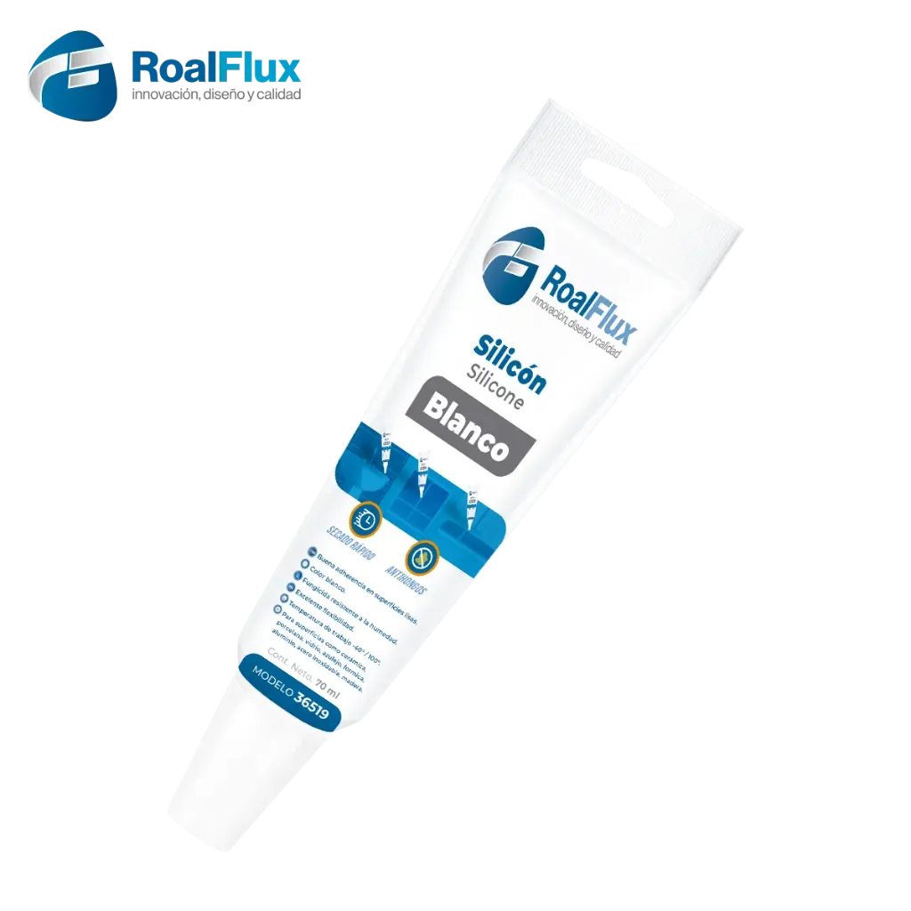 SILICON BLANCO TUBO 70ML ROALFLUX