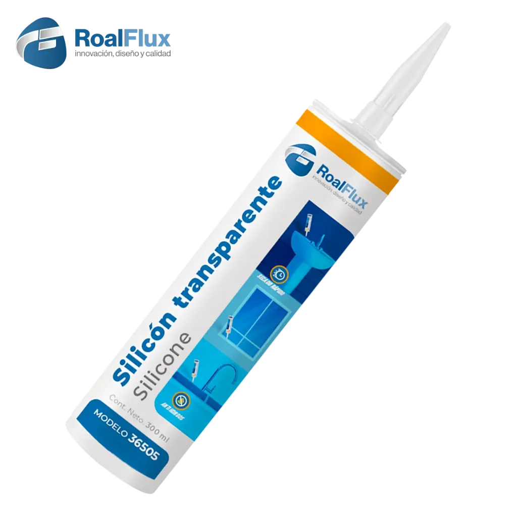 [36505] SILICON TRANSPARENTE CARTUCHO 300ML ROALFLUX