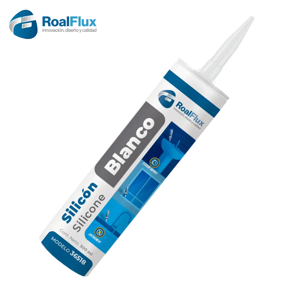 [36518] SILICON BLANCO CARTUCHO 300ML ROALFLUX