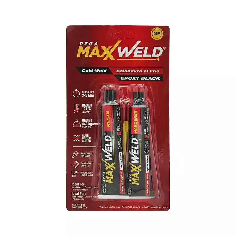 [2428F] PEGAMAXXWELD EPOXICO NEGRO TUBITO 57G 2428