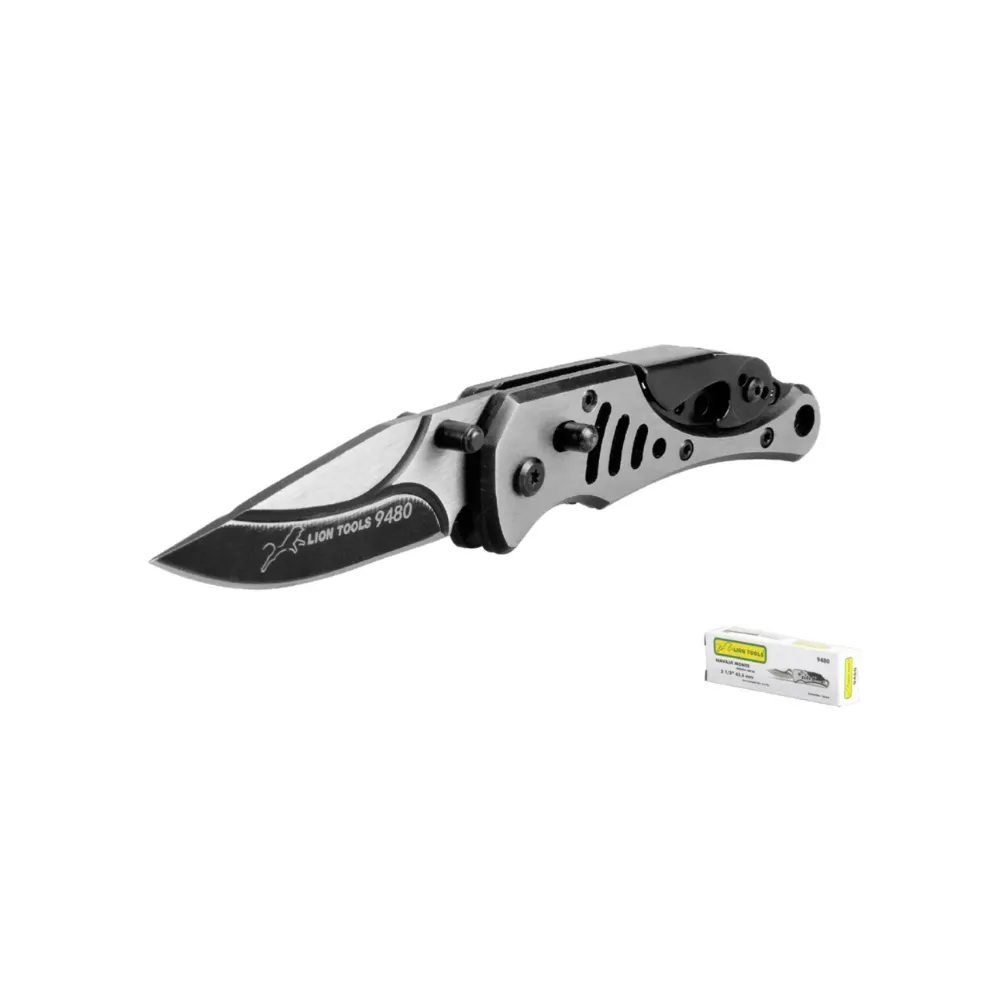 NAVAJA MONTE MANGO METAL 2 1/2" 63,5 MM 9480 LION T