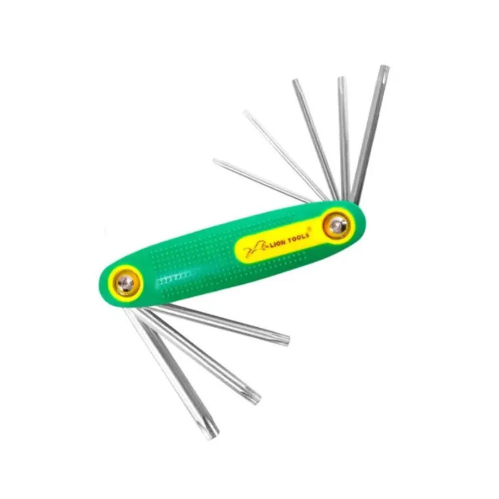 [1454L] LLAVE TORX 8PZAS TIPO NAVAJA LION