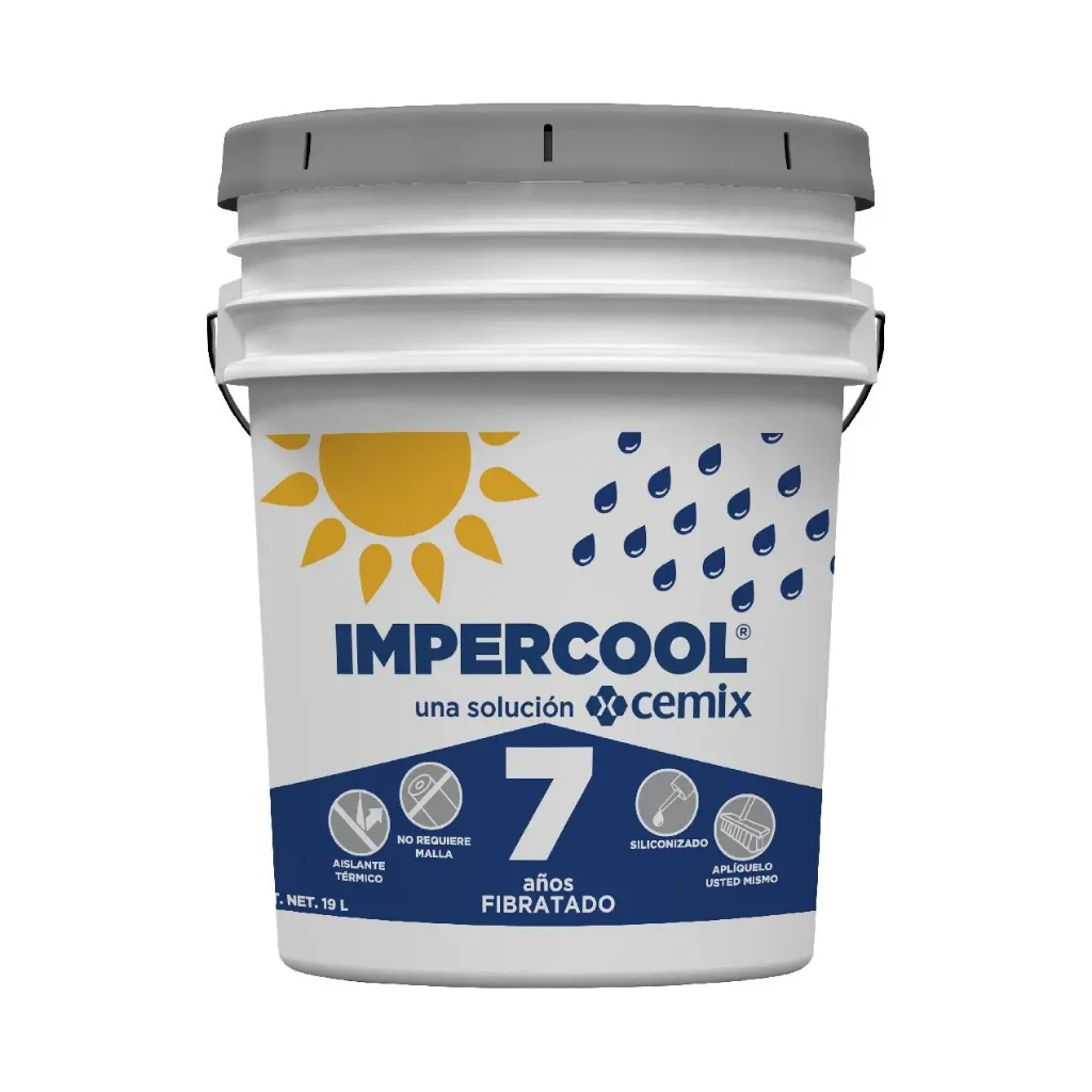 IMPERMEABILIZANTE IMPERCOOL 7 AÑOS 19LTS CEMIX