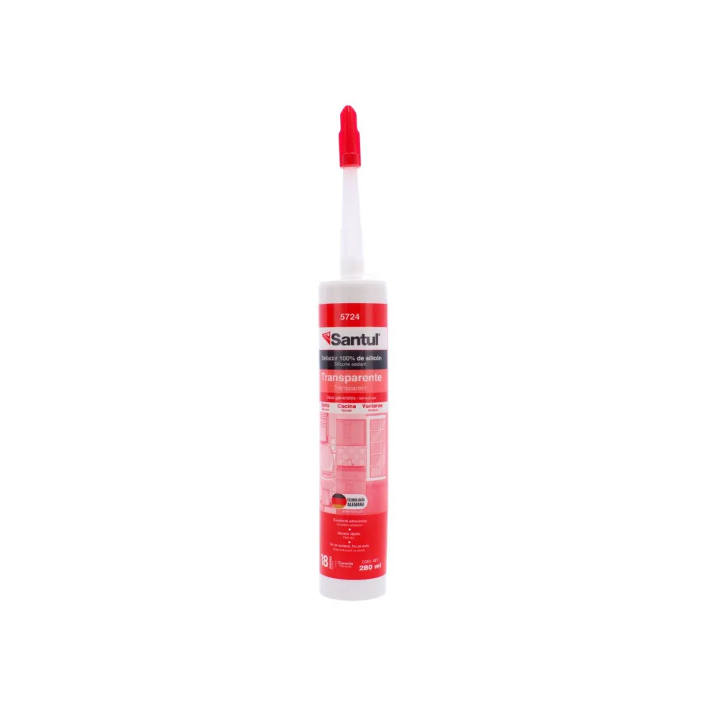 [5724] SILICON TRANSPARENTE 280ML SANTUL